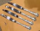 Reed & Barton Savannah STERLING Silver Knives 9" ~ Set of 4