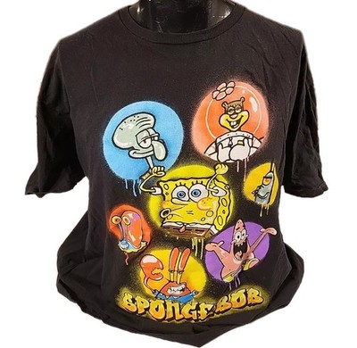 SpongeBob SquarePants Character Group Shot Men's Graphic T-Shirt Tee 2XL PS603