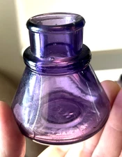 NICE AMETHYST COLORED CARTER'S NO. 5 CONE INK BOTTLE 1910'S ERA CLEAN L@@K