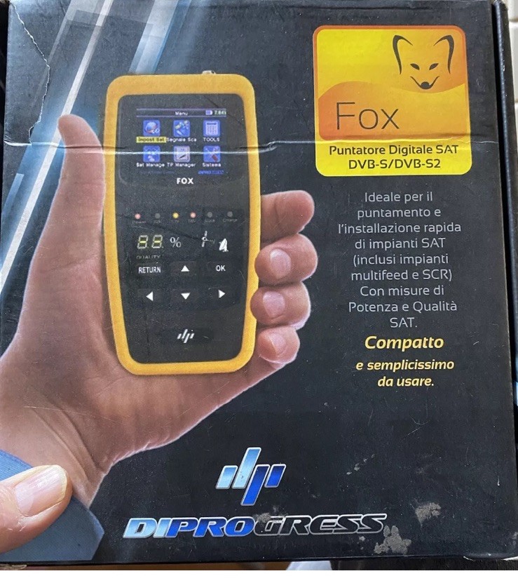 Misuratore di Campo Satellitare DP FOX DVB-S2 SCR: Sat-Finder Nuovo
