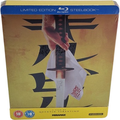 Kill Bill Vol. 1 Quentin Tarantino Blu-ray SteelBook Zavvi 2014 Zone B [-18]