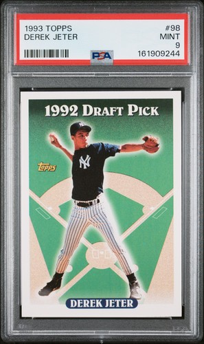 1993 TOPPS #98 DEREK JETER ROOKIE RC PSA 9