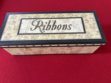 Ribbon Storage  Dispenser Box with Beautiful Ribbons included