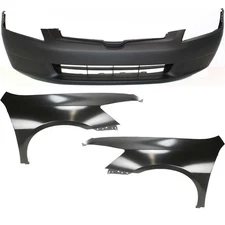 Fender Bumper Cover Kit LH RH For 03-05 Honda Accord 4-Door Sedan USA Built