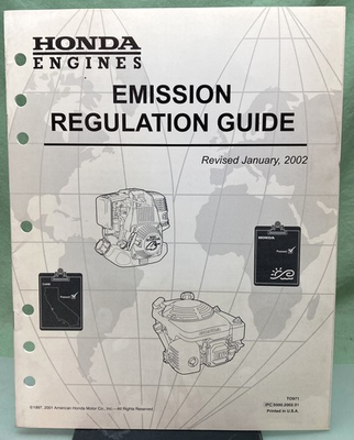 #ad #ad Genuine Honda TO971 Emission Regulation Guide 1997 $15.10