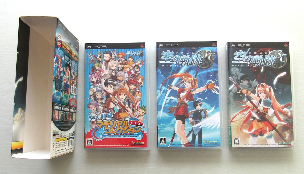 PSP The Legend of Heroes Sky Trail Falcom Complete Edition set of
