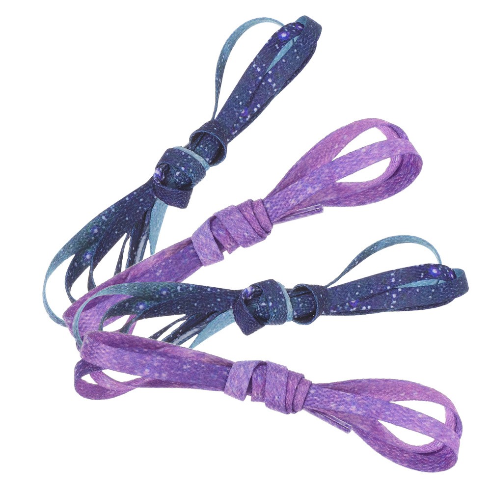 APL 2 paia lacci Sky scarpe sportive bambina bambino poliestere piatto fantasia