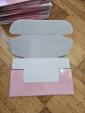25 Pink Shipping Boxes 9x6x3" Cardboard Small Business Mailing Gift Storage