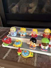 Lote de 6 figuras parlantes Vtech Go Smart Friends y 3 vehículos batería princesa