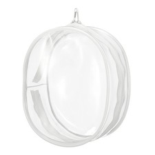 Figure Display Bag, 6.1 x 3.1 x 7.3" Oval Dolls Display Bag, Milky White