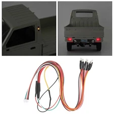 Upgrade Parts RC Car Light Group Lamp Kit for WPL D-12 1/10 Scale RC Drift Truck