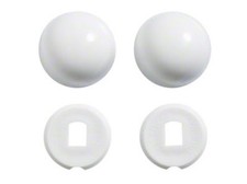 Replacement Plastic Toilet Bolt Caps Set of 2 - Richmond Rheem Misty Lilac