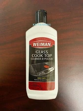 WEIMAN GLASS COOK TOP Heavy Duty CLEANER & POLISH Clean Shine Protect RANGE TOP