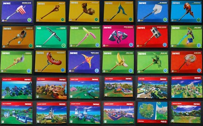 2020 Panini Fortnite Series 2 Harvesting Tool Map Cards Complete Your Set U Pick