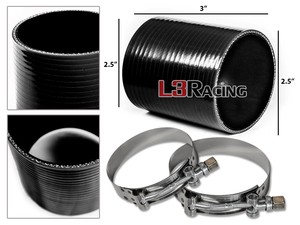 RED 2.5/" 63mm 3-ply Silicone Coupler Hose Turbo Intake Intercooler For Hyundai