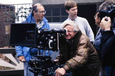 John Boorman on the set of Hope and Glory at Wisley Airfield in 1986 Old Photo 6