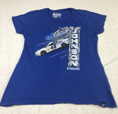 #ad #ad Chase Authentics Men#x27;s Size XL Jimmie Johnson T Shirt Blue Car Graphic #48 Lowes $9.99
