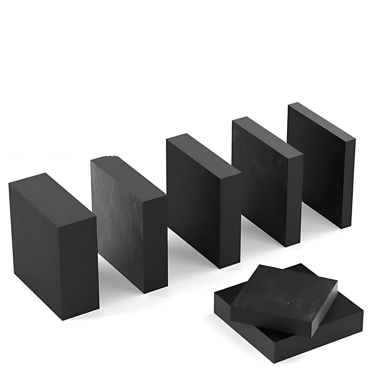 Produktbild von Schwarze Silikongummi-Platte – Hochtemperaturbeständig, Weich, 100-2000mm