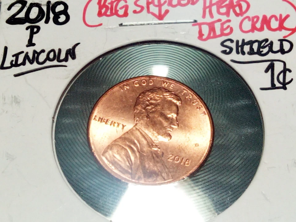 Mint Error Coin 2018 p Big Spiked Head Die Crack - Image 2 of 4