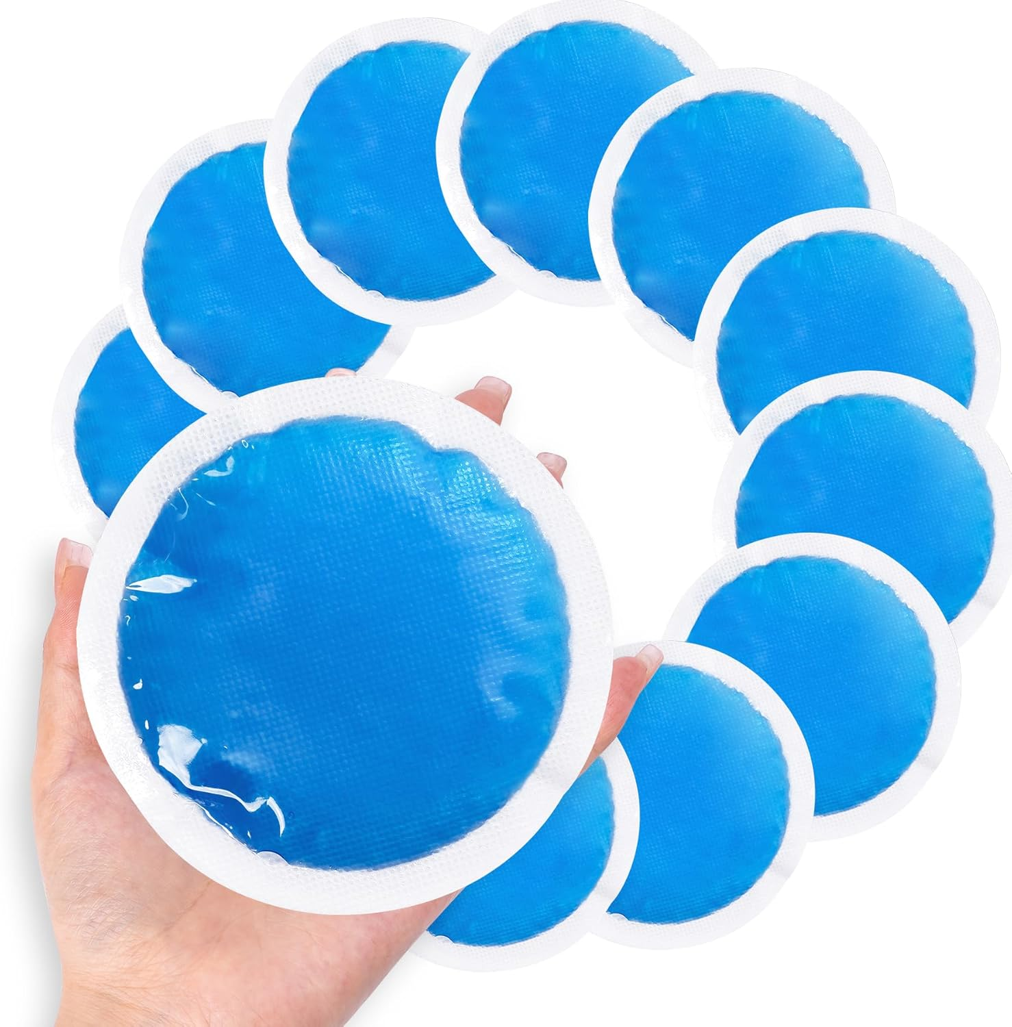 10 Pack Reusable Hot Cold Gel Ice Packs for Injuries Soft Cloth Therapy