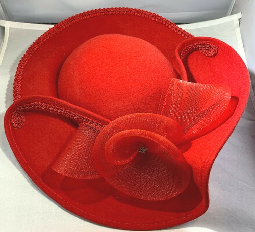 LANCASTER WOOL WOMEN'S HAT RED - Picture 4 of 7