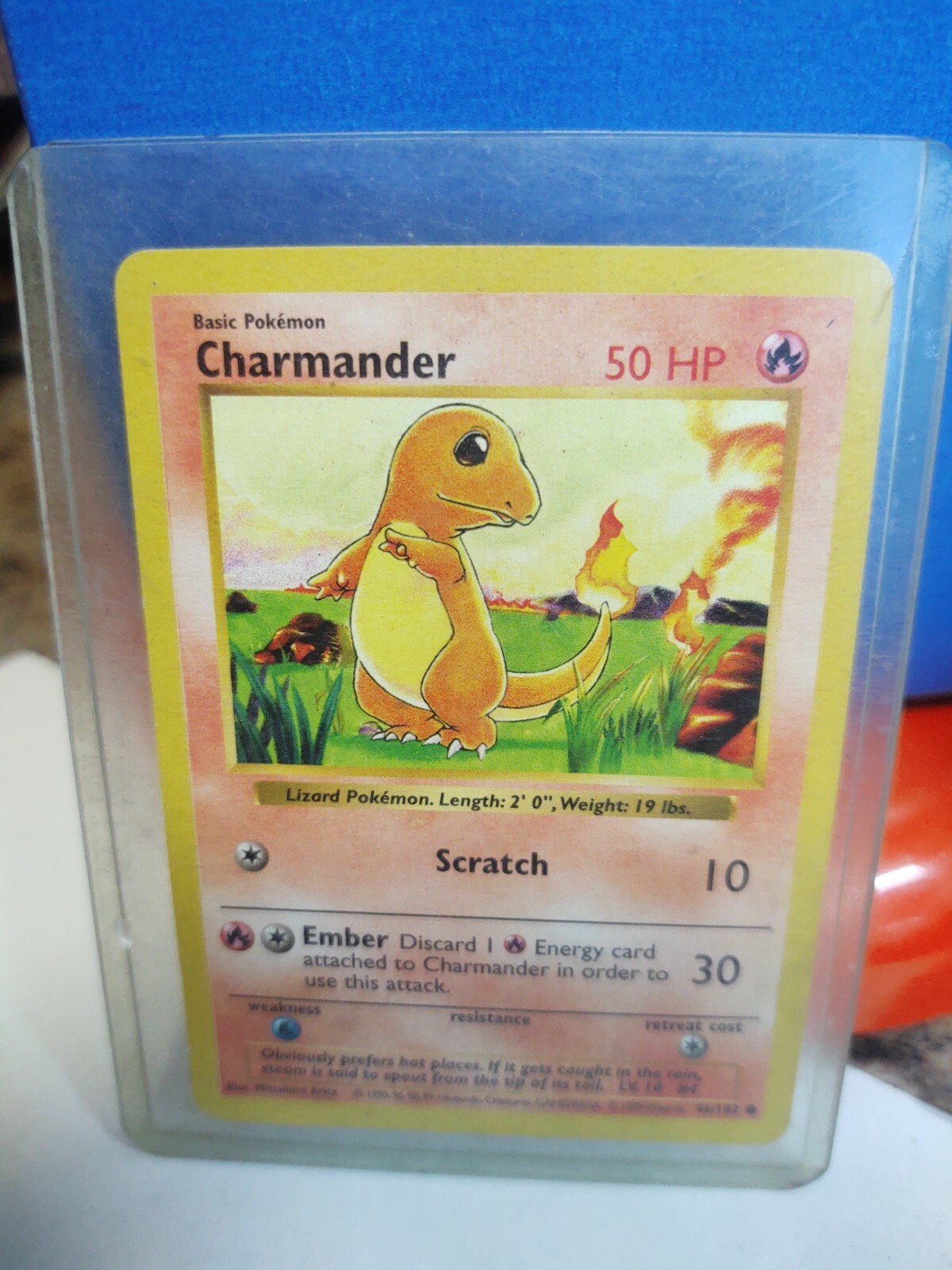 1999 Pokemon Game #46 Charmander PSA 9 Base Set Unlimited Card