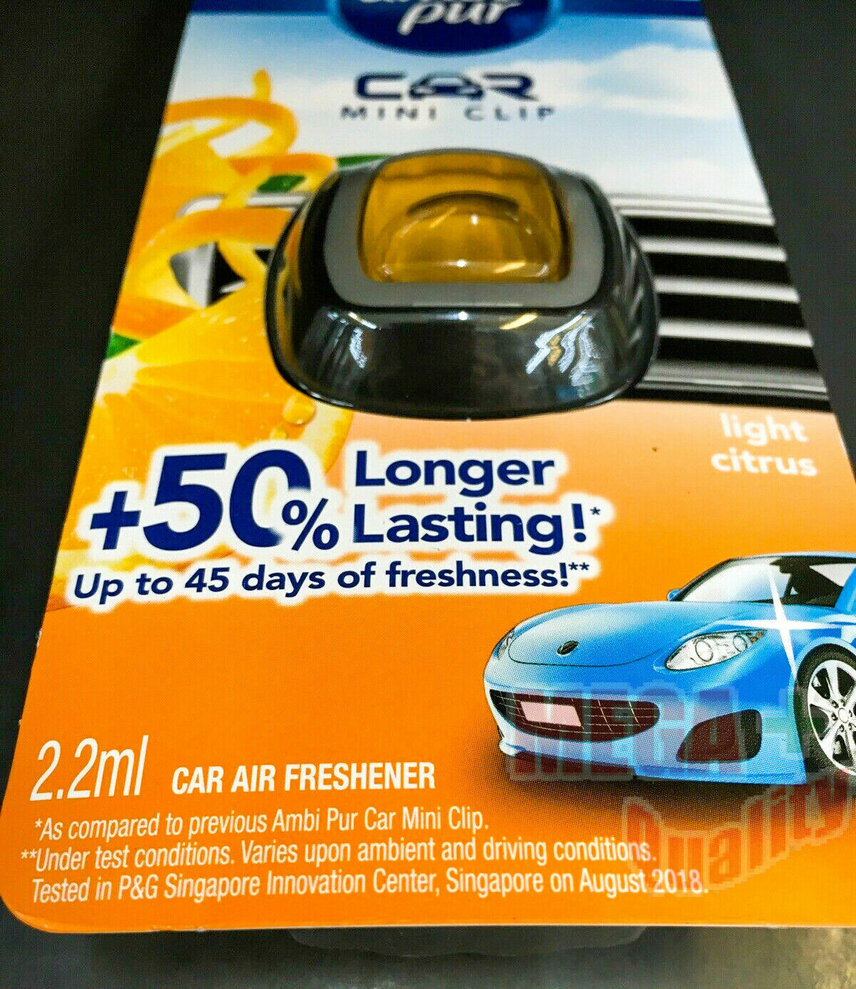 Ambi Pur Car Mini Vent Clip Air Freshener Fragrance Perfume 2ml. # Sky  Breeze for sale online