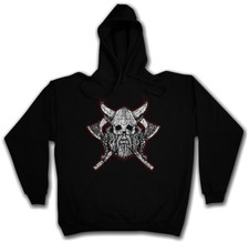 VIKING SKULL VII HOODIE Runes Valhall Valhalla Odin Thor Norse Vikings Boat