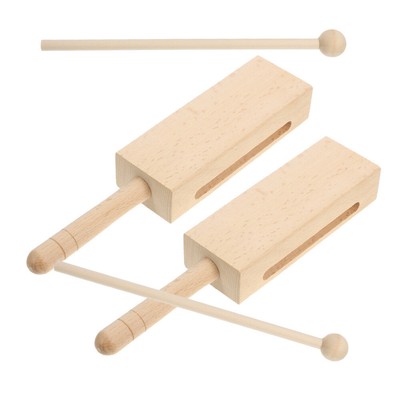 10 Sets Holzrhythmus -Instrumente Holzblock -Percussion -Instrument mit Schläger