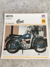 Greeves 200 trial 20T 1955 Carte moto Collection Atlas UK