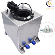 Fuel Cell Tank Racing Drift W Level Sender 2.5 Gallon 9.5l Aluminum Polished Fuel Cell Tank Racing Drift W Level Sender 2.5 Gallon 9.5l Aluminum Polished