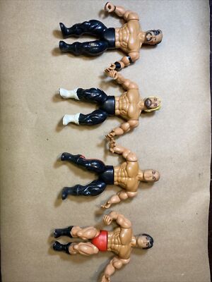 1985 Remco Vintage Wrestling Action Figures Lot Of 4