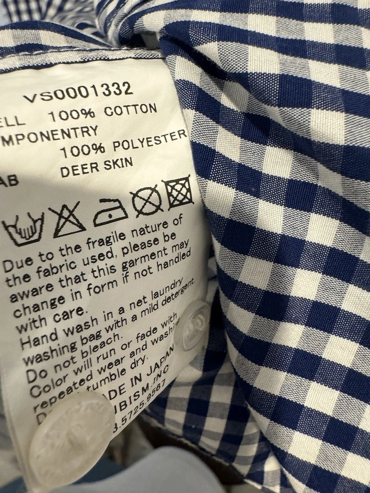 CAMISA VISVIM JUNEAU WELD XL ABOTONADA 2001 cubismo azul rojo bape vintage cuadros Foto 4 de 4