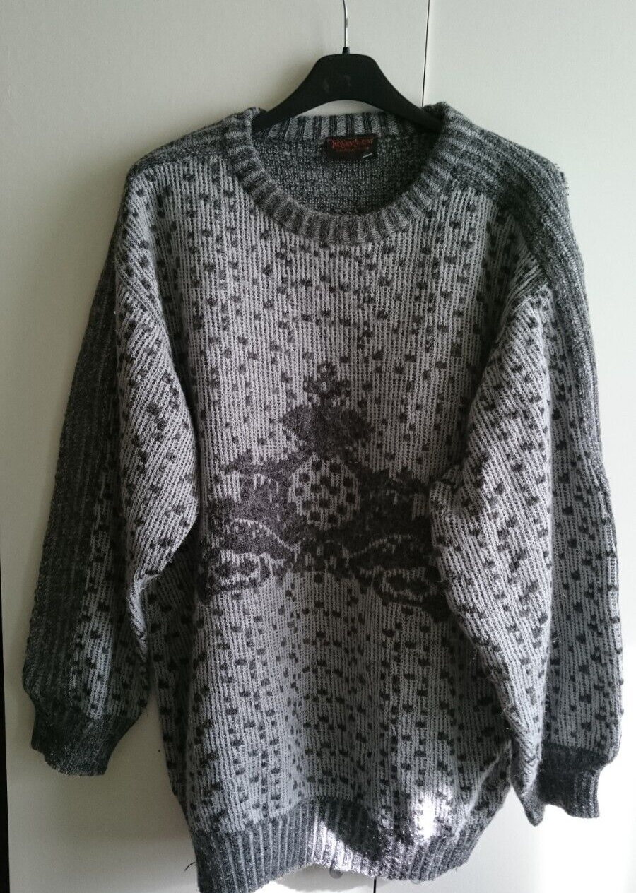 Yves Saint Laurent tricots pour homme maglia felpa originale