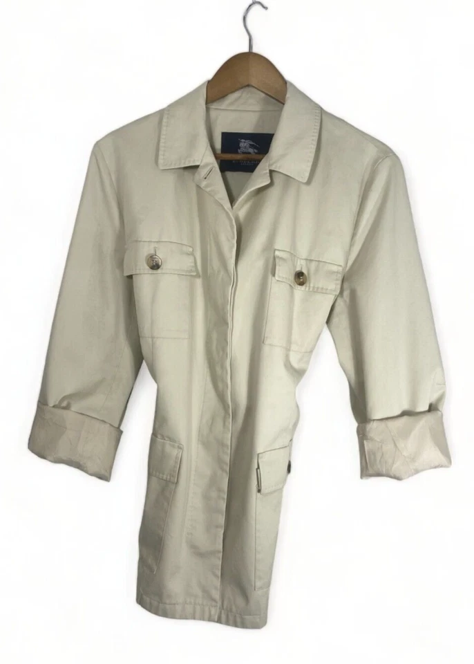 Chaqueta vintage Burberry London para mujer talla 48 color crema Foto 3 de 4