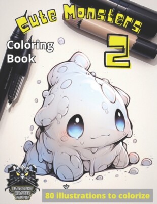 magdelaine - Cute monsters 2  Cute creatures to colorize - New paperba - X555z