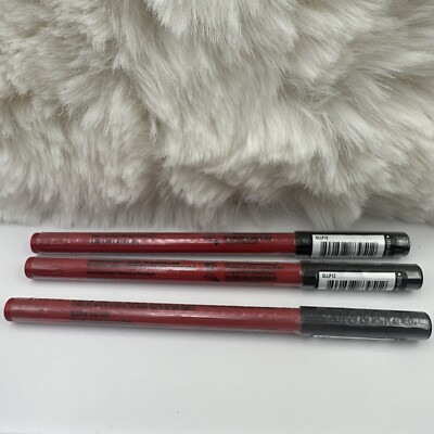 3 NYX Professional Makeup Slide On Lip Liner Pencil Waterproof SLLP12 Red Tape