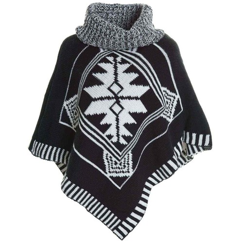 Girls Children Poncho Cape Shawl Collar Turtleneck Knit Cloak Winter 20256 - Picture 9 of 24