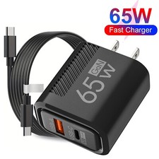 65W Fast Charging Type C Wall Charger For Motorola Moto G Stylus 5G 2023 2024