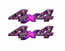 4x4 Skull Obliteration Pink Camo Decals Truck Camouflage Skull Graphics Km004nor