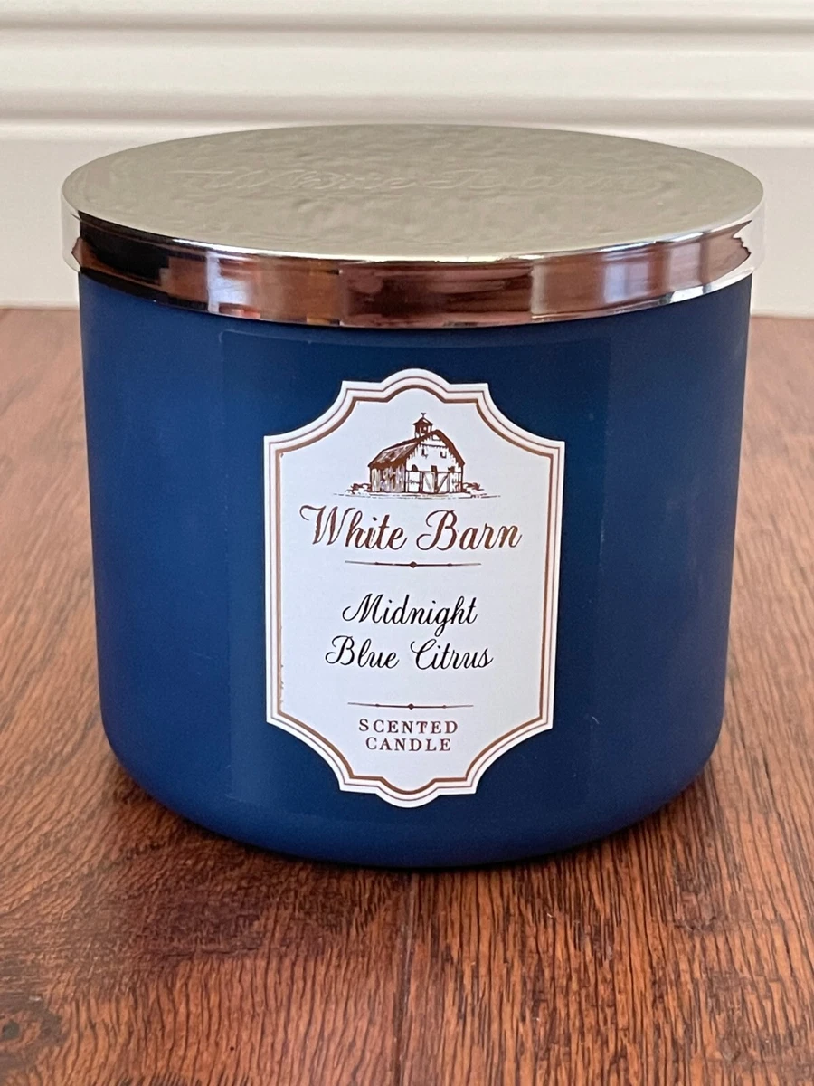 White barn candle midnight blue citrus deals