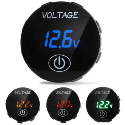 12V LED Digital Panel Meter Voltmeter Auto Motorrad Voltanzeige Spannungsanzeige