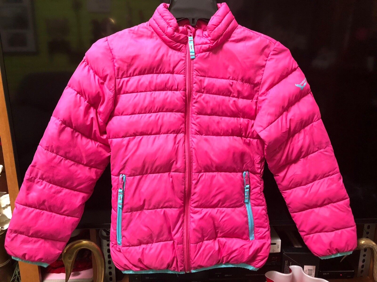Hawke & Co Girls Louisville-Jefferson County Mall Packable Jacket Size 10 Blue 12 Pink Price reduction