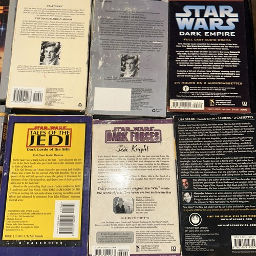Lot of 34 Star Wars Audiobooks BDD Audio Cassette Tapes Tons Of These. - Picture 11 of 16