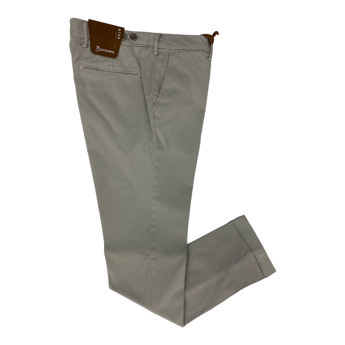 PANTALONE UOMO B700 B SETTECENTO MH713 1140 COTONE 36 GHIACCIO