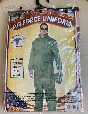 Top Gun Air Force JUMPSUIT Men’s HALLOWEEN COSTUME Large Officially  Licensed NIP