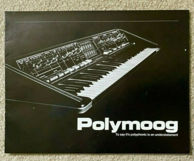 MOOG- ''POLYMOOG''  1976 - 12 page brochure - MINT!