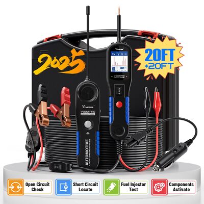 V200 Pro Automotive Power Circuit Probe Tester Breaker Finder Tool 12/24v Electr