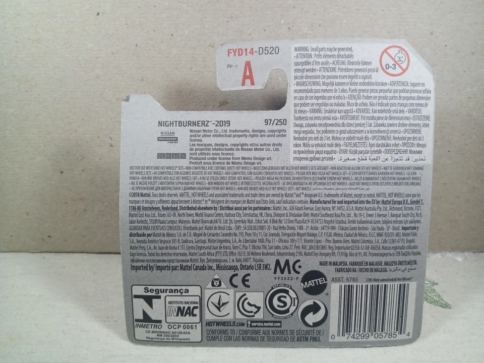 HOT WHEELS 1/64-DATSUN BLUEBIRD 510 “MOMO” 1971-NIGHTBURNERZ 8/10-RED-NUOVO - Immagine 4 di 4