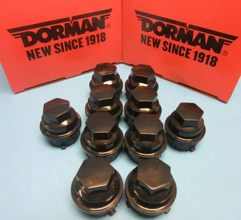 Cubierta de tuerca de 10 ruedas reemplaza GM OEM # 9593028 para Buick Chevy GMC Pontiac negra, Foto 2 de 4